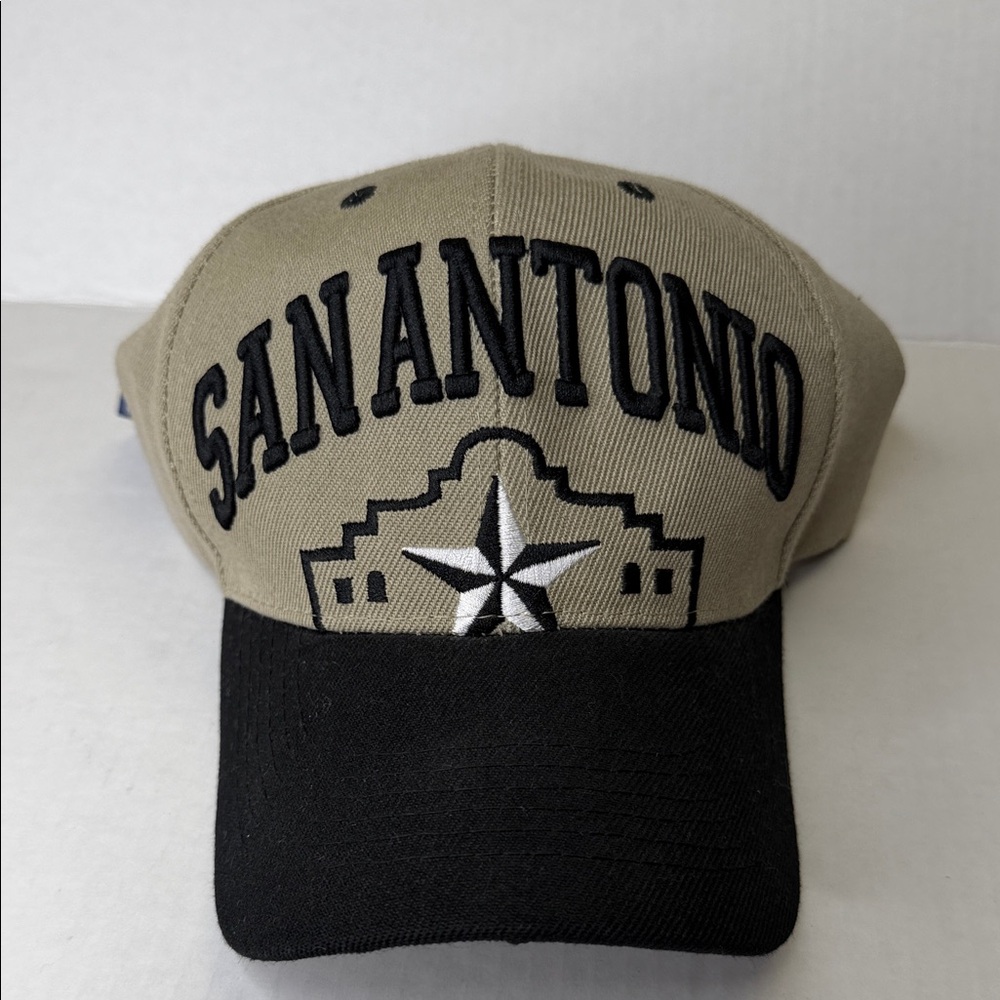 San Antonio Embroidered Cap - Black and Tan